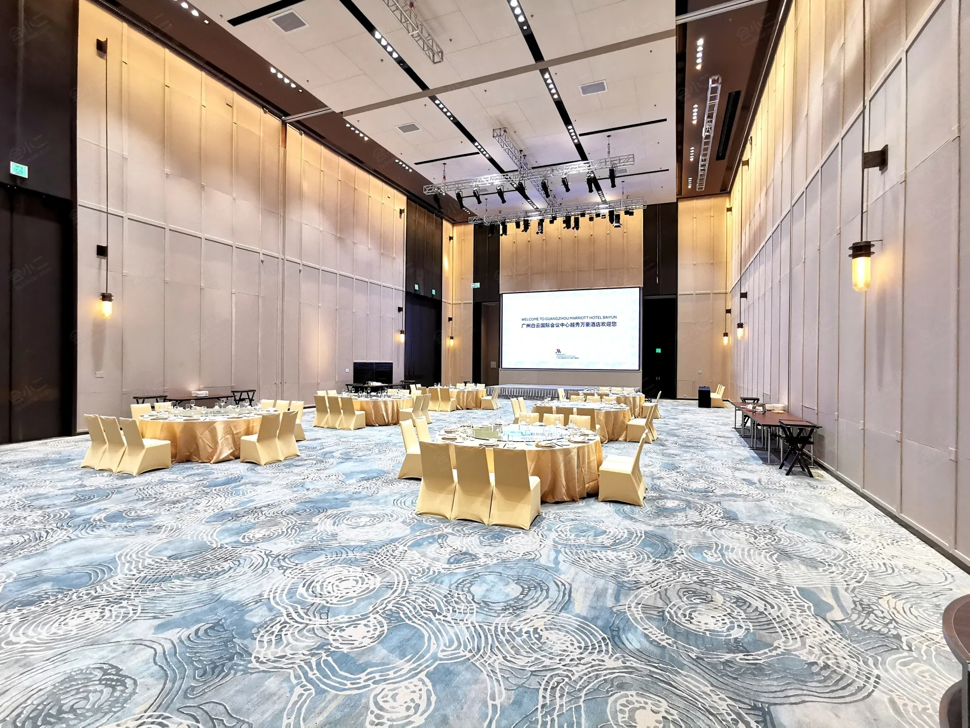 广州白云国际会议中心越秀万豪酒店会议场地实景